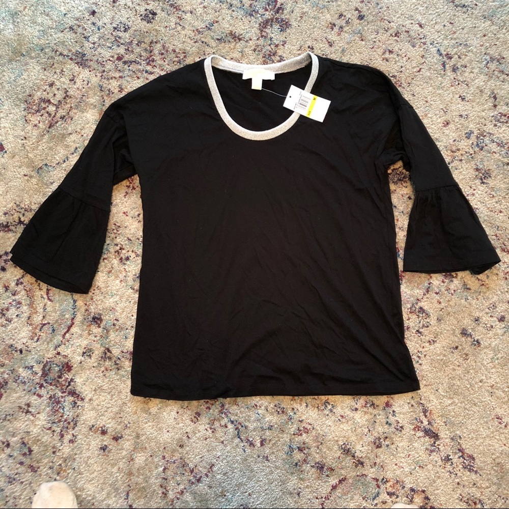 ✨ NEW Michael Kors | Black Bell Sleeve Top